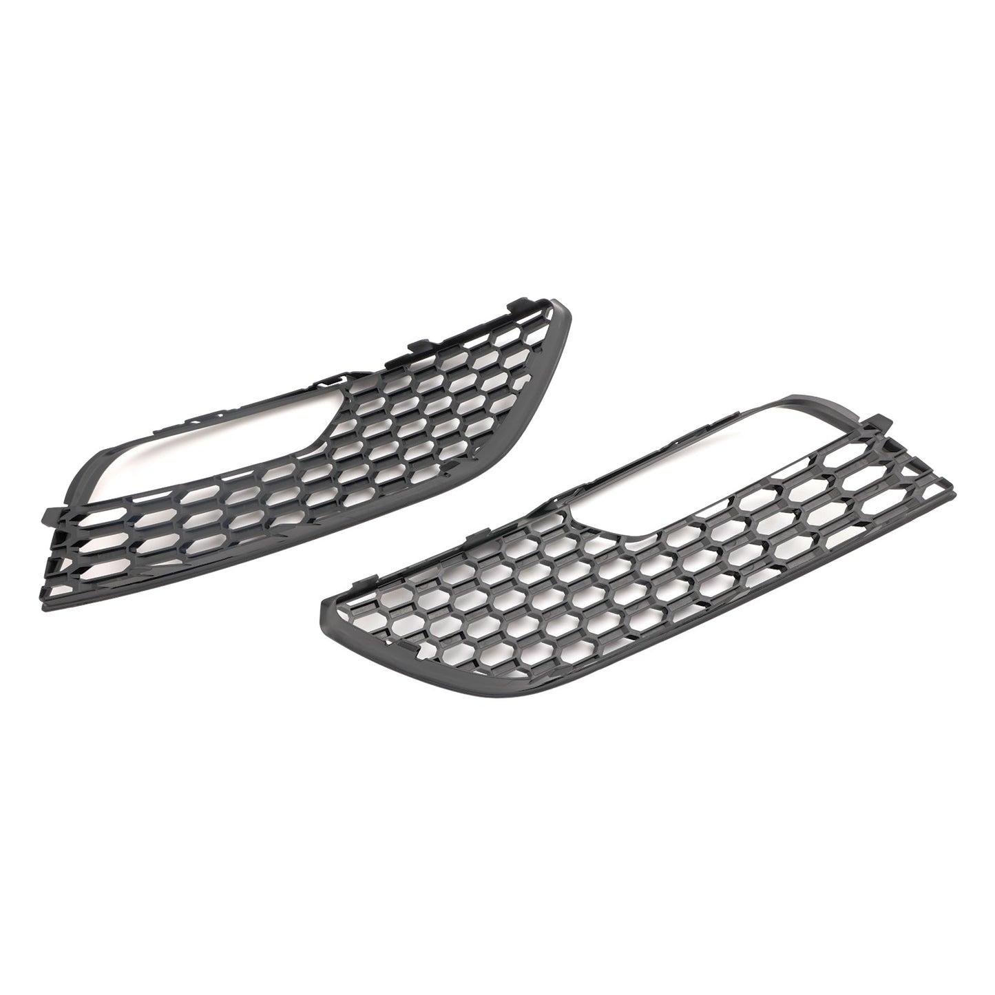 2012-2016 Audi A3 S3 Standard Version Front Bumper Fog Light Surround Cover Grille — Pair (8V3807681 / 8V3807682)