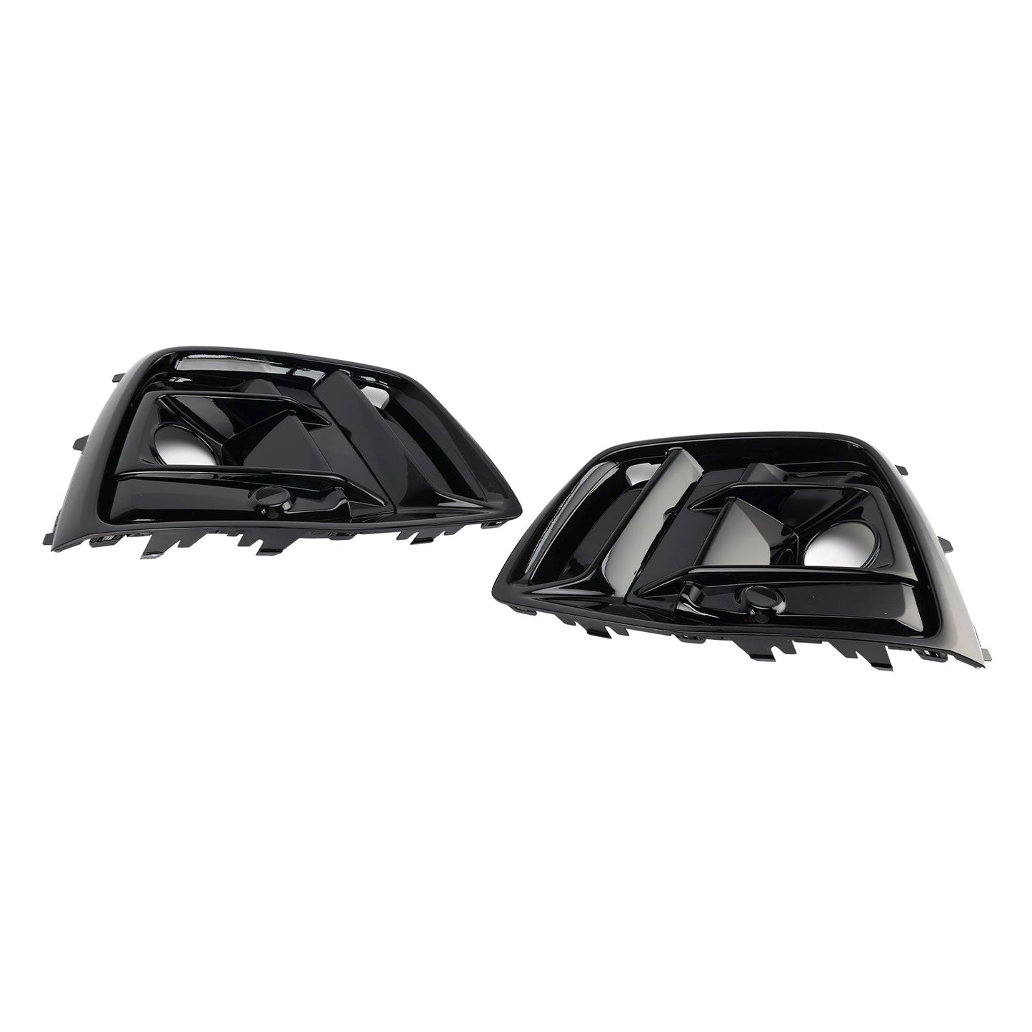 2021-2025 Audi Q5 SQ5 S-Line Black Front Fog Lamp Grille Cover