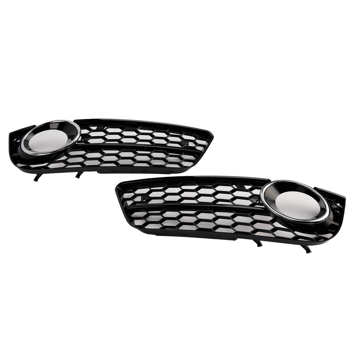 2007-2011 Audi A5 Standard Style Honeycomb Front Fog Lamp Cover Grille — Pair (1522024)