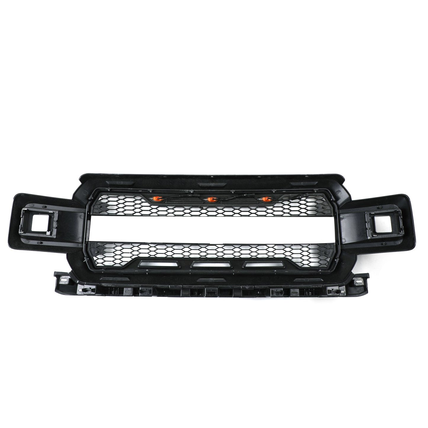 F150 2018-2020 Raptor Style Honeycomb Grill With Amber LED Grille Replacement Kit