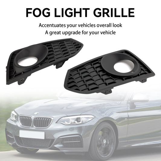 03/2014–04/2017 BMW 2 Series F23 M Sport Front Bumper Fog Light Grille — Pair (51118055319 / 51118055320)