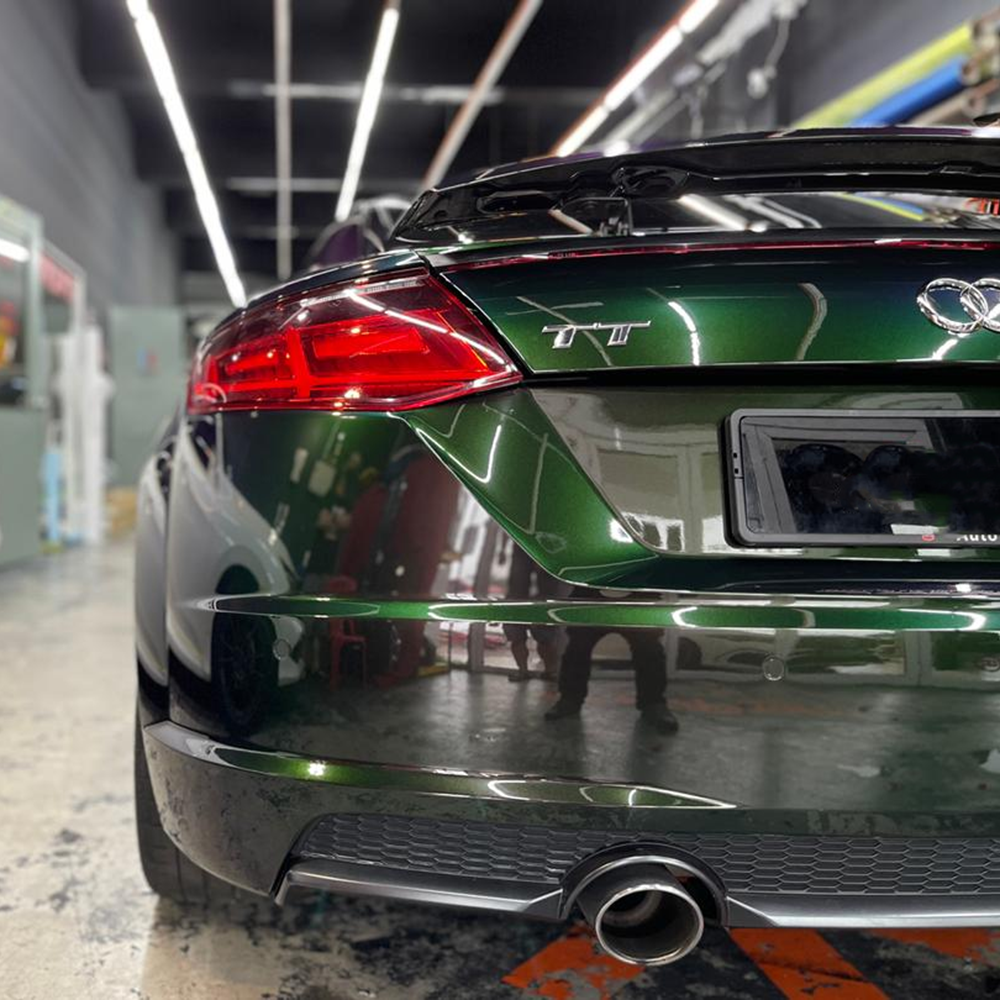 Suple Demon Green Sparkling Chameleon Vinyl Car (PET Liner)