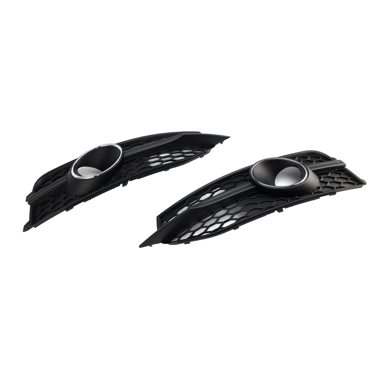 2012-2015 Audi A7 S-Line S7 Black Front Bumper Fog Light Grille Cover