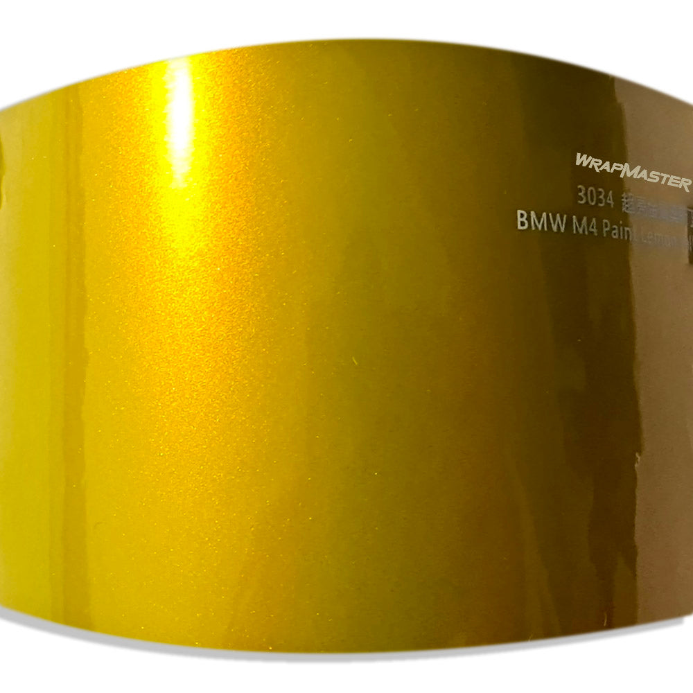 Gloss Metallic Yellow Vinyl Wrap