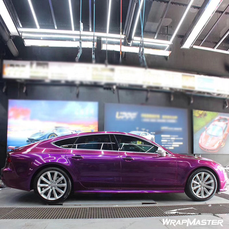 Glossy Metallic Purple Car Wrap