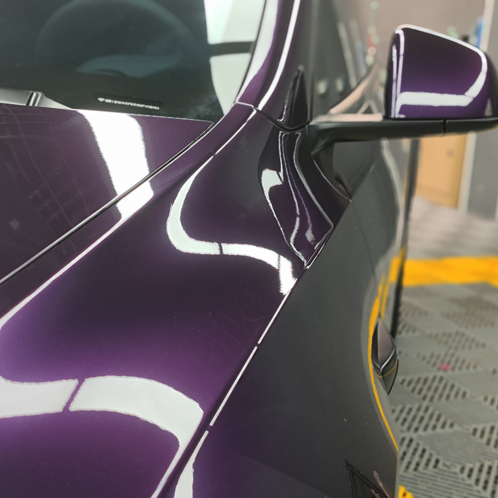 Gloss Metallic Vinyl Wrap Midnight Purple (PET Liner)