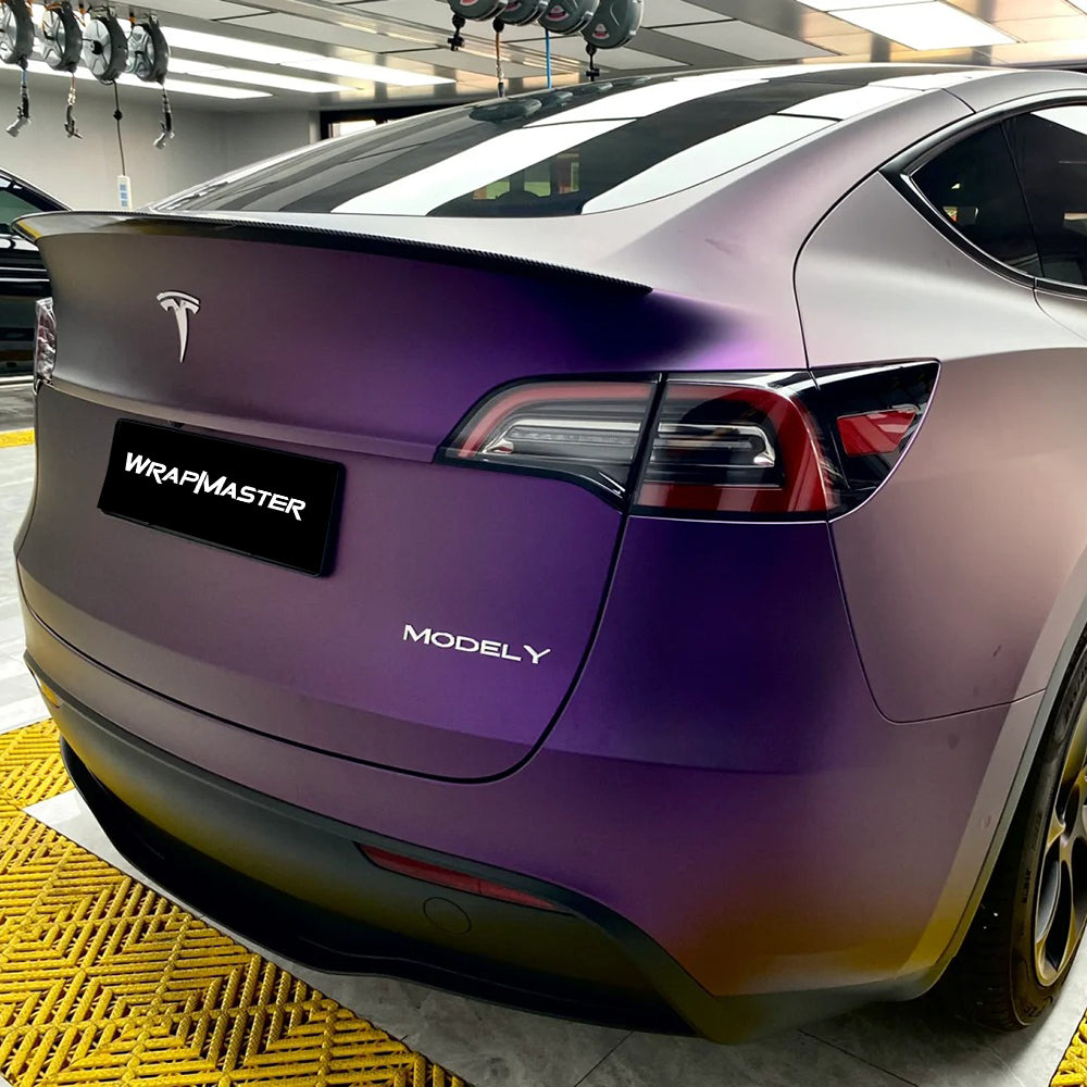 Satin Black Pinot Purple Color TPU PPF