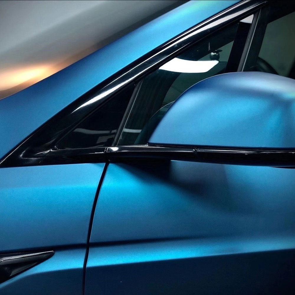 Ultral Matte Metal Flake Blue Vinyl Wrap
