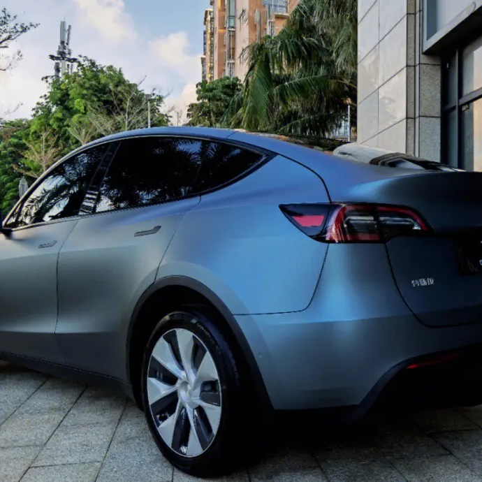 Ultral-matte Metallic Grey Blue Automotive Vinyl
