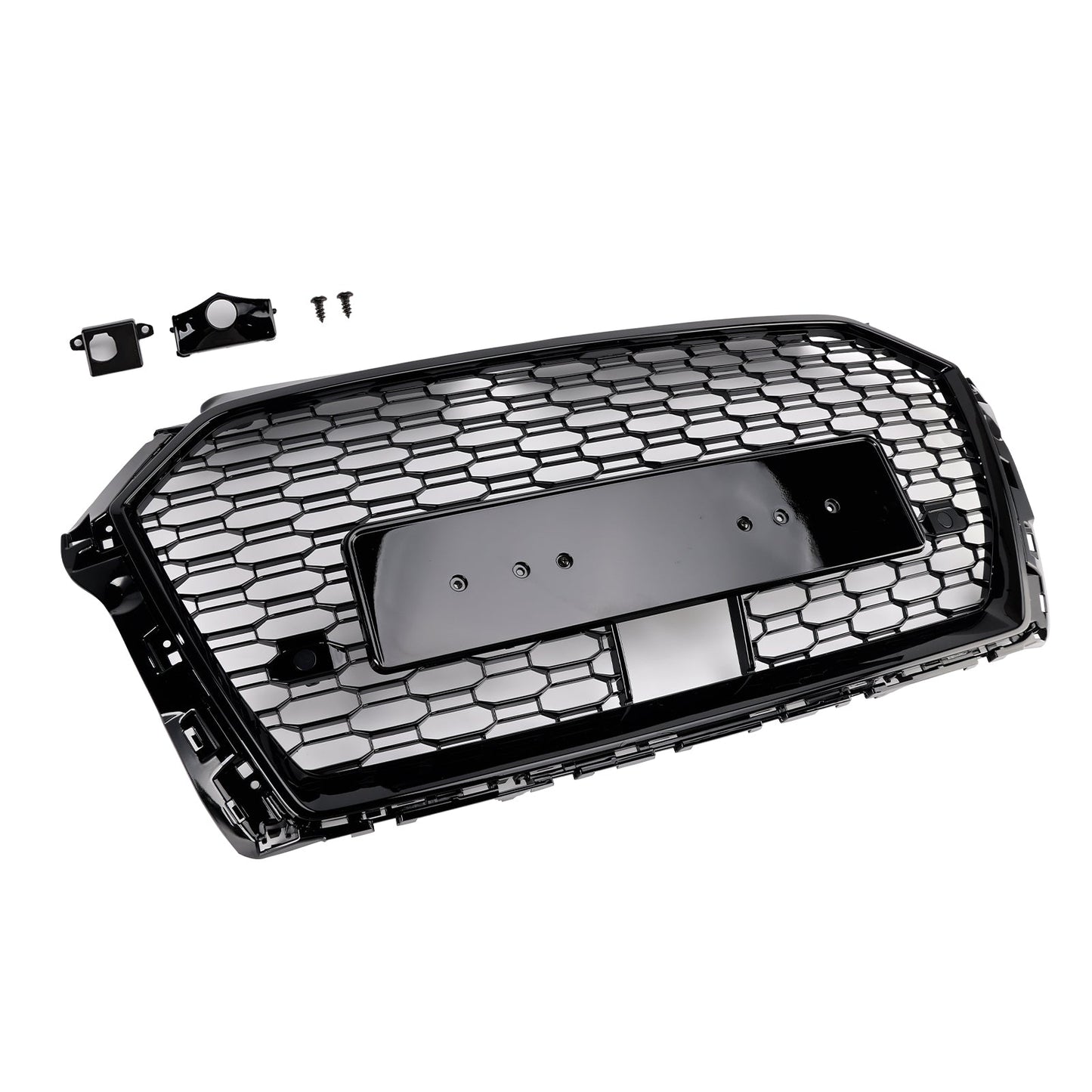 2017-2019 Audi A3 S3 RS3 Style Honeycomb Front Grille with ACC — Black