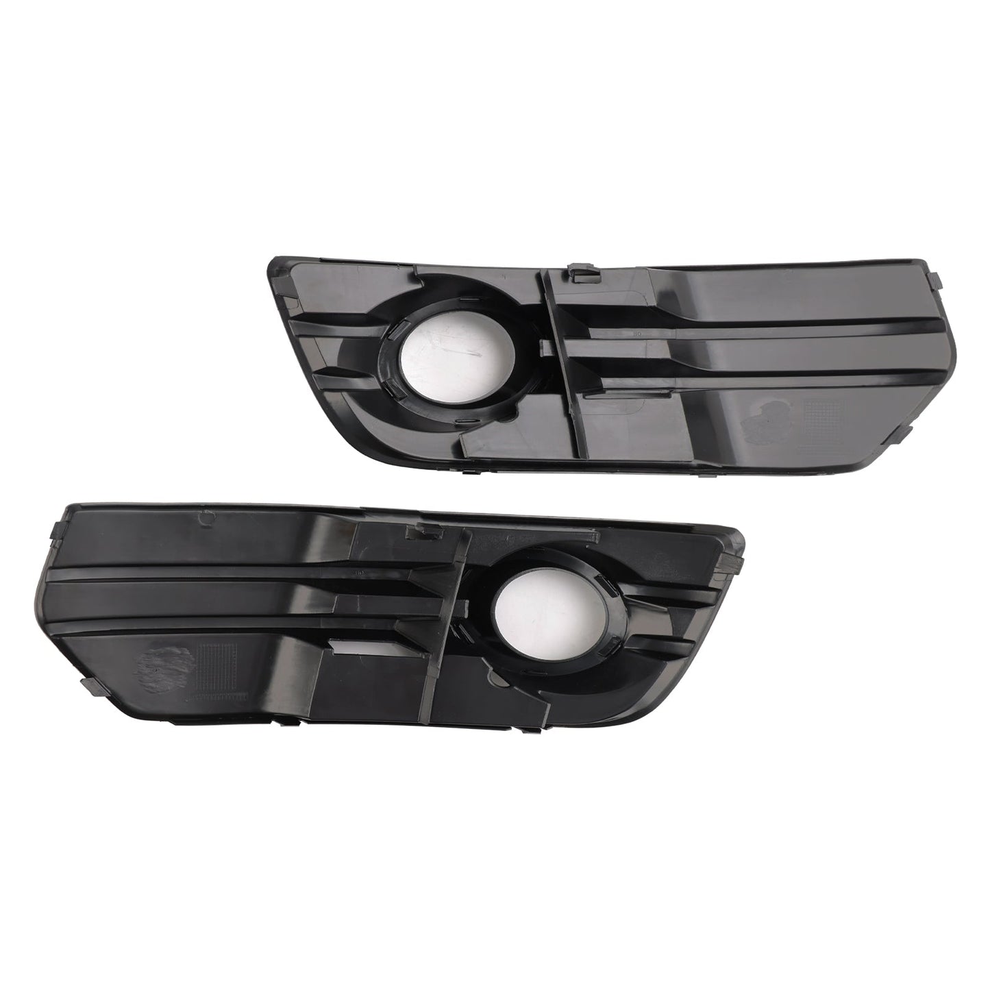 2009-2012 Audi Q5 Standard Front Bumper Fog Light Lamp Cover Trim — Pair (8R0807681A / 8R0807682A)