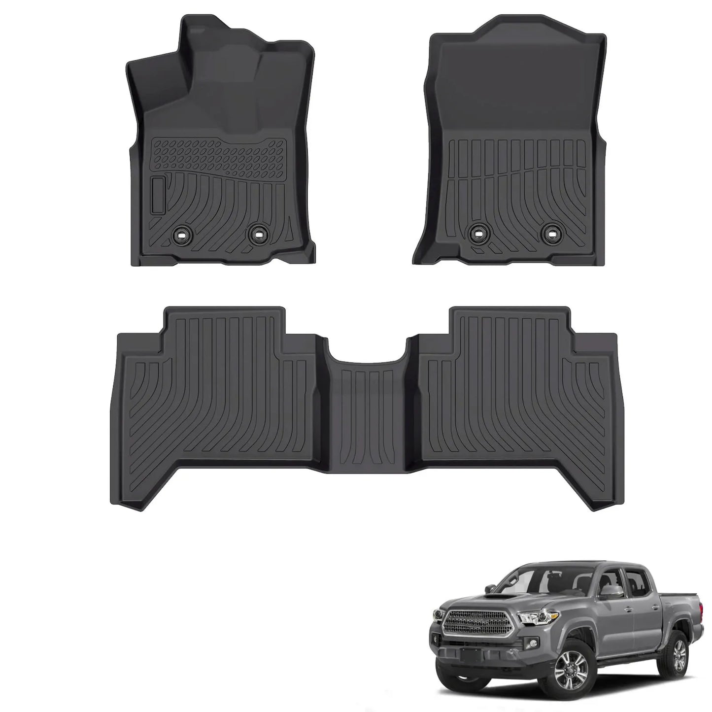 for 2018-2023 Toyota Tacoma Doublecab TPE Car Floor Mats