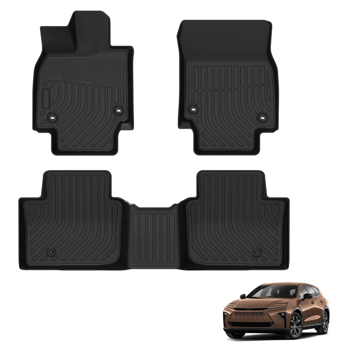 for 2023-2025 Toyota Crown Signia TPE Car Floor Mats
