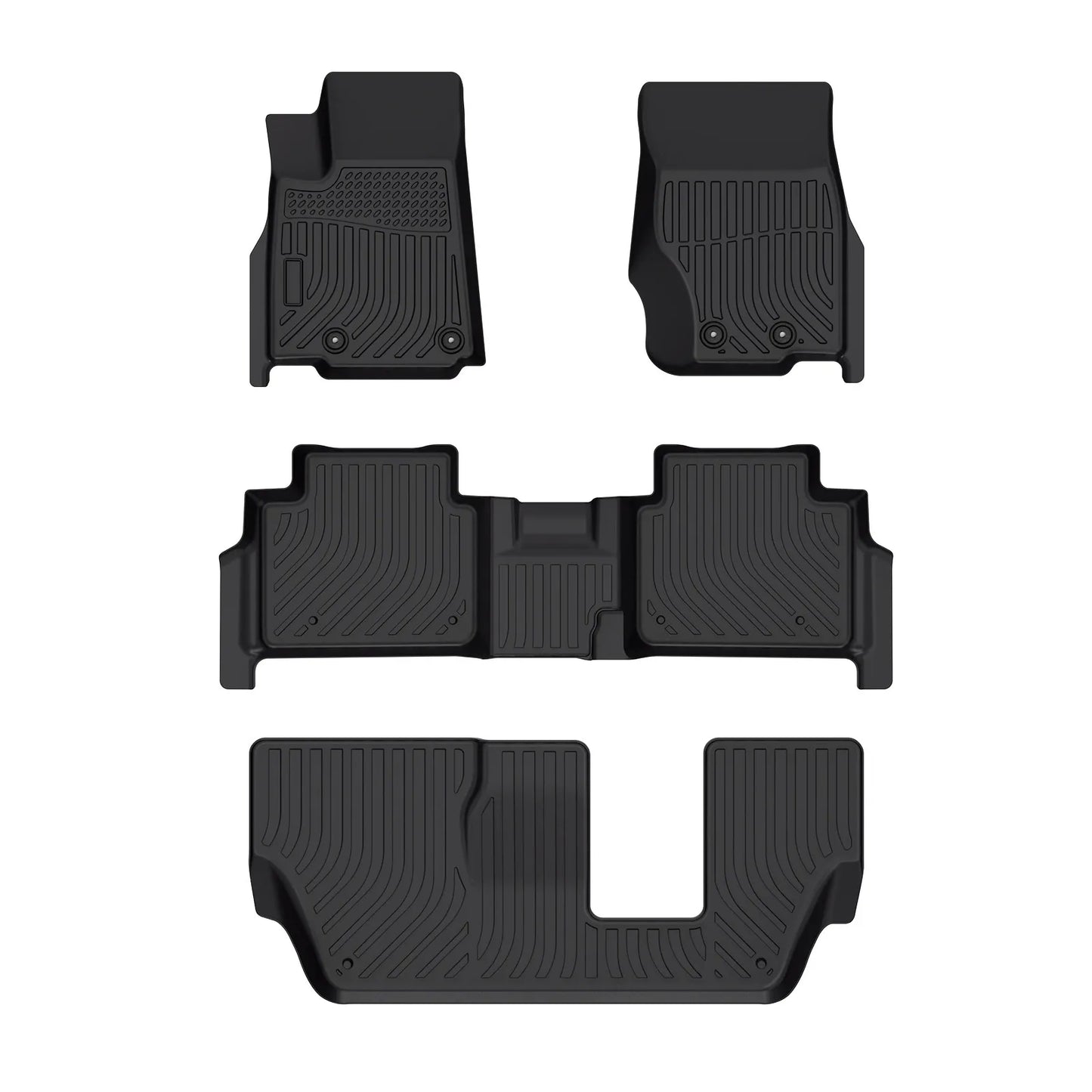 for 2021-2025 Jeep Grand Cherokee L 7 Seater TPE Car Floor Mats