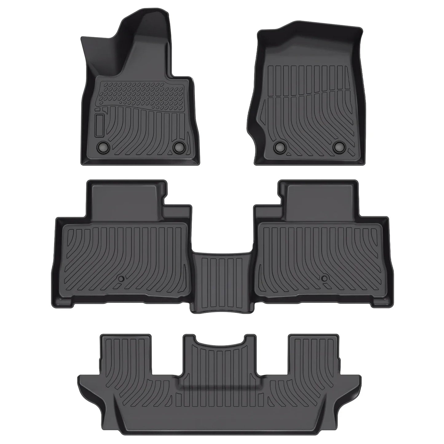 for 2020-2025 Lincoln Aviator 6 Seats TPE Car Floor Mats