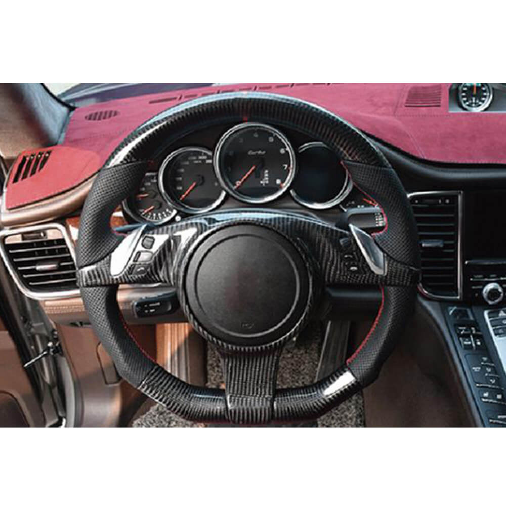 Porsche carbon fiber steering wheel covers