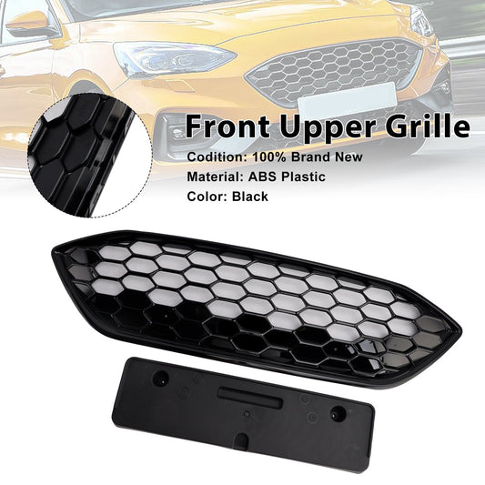 Gloss Black Front Bumper Grille Grill Fit Ford Focus ST + ST Line MK4 2018-2021