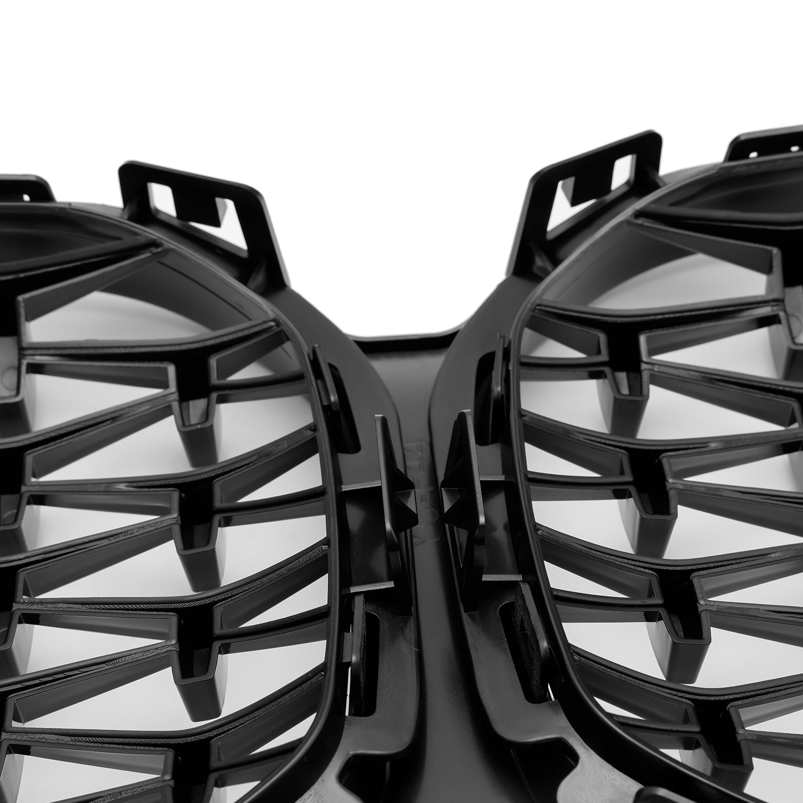 2020-2023 BMW 2 Series F44 Coupe M Diamond Gloss Black Front Kidney Grille (51135A39378)