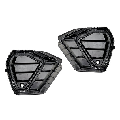 2019-2022 Audi Q3 S-Line Gloss Black Front Bumper Grille Cover — Pair