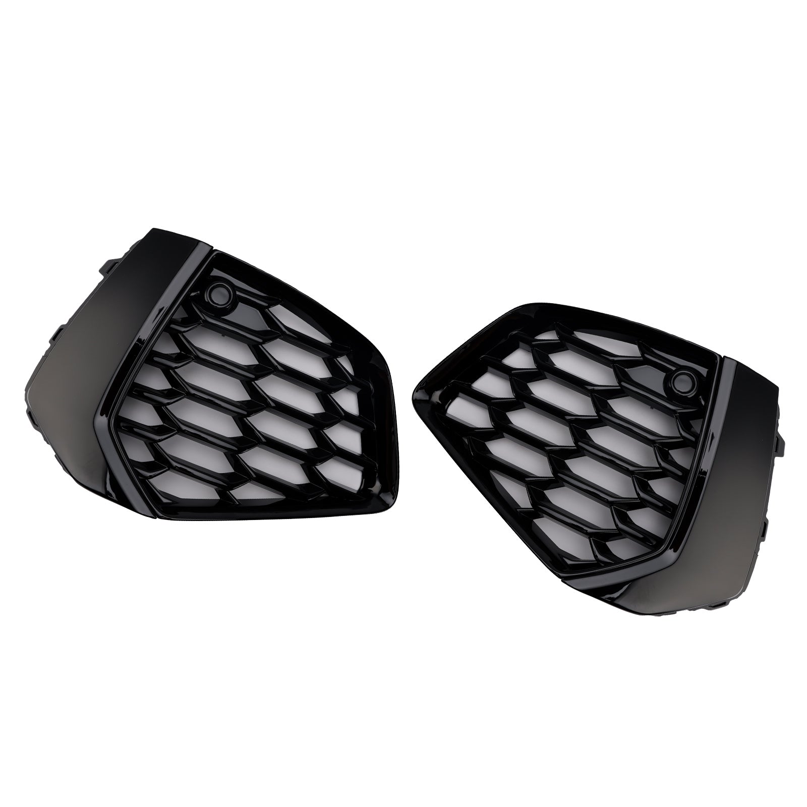 2021-2023 Audi A3 S-Line Black Front Honeycomb Fog Light Grill Cover