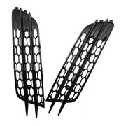 2012-2015 Audi A6 C7 Front Bumper Honeycomb Fog Light Grille — Pair (4G0807681 / 4G0807682)