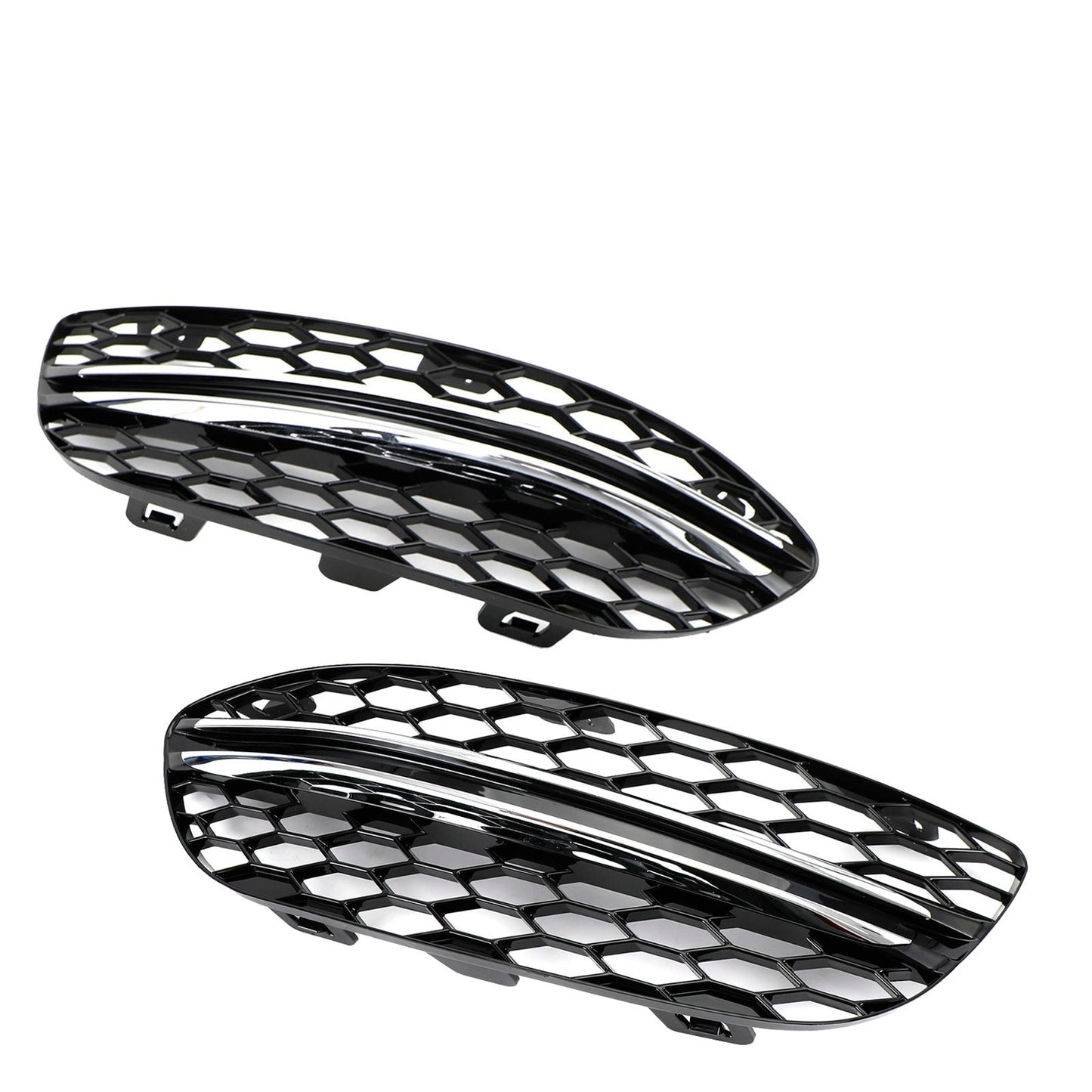 2015-2018 Mercedes-Benz C-Class W205 Black Chrome Front Fog Light Cover (2058851623)
