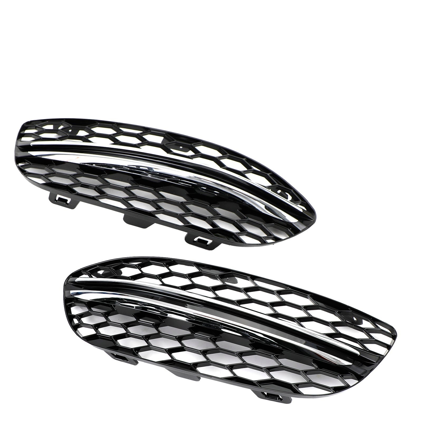 2015-2018 Mercedes-Benz C-Class W205 Black Chrome Front Fog Light Cover (2058851623)