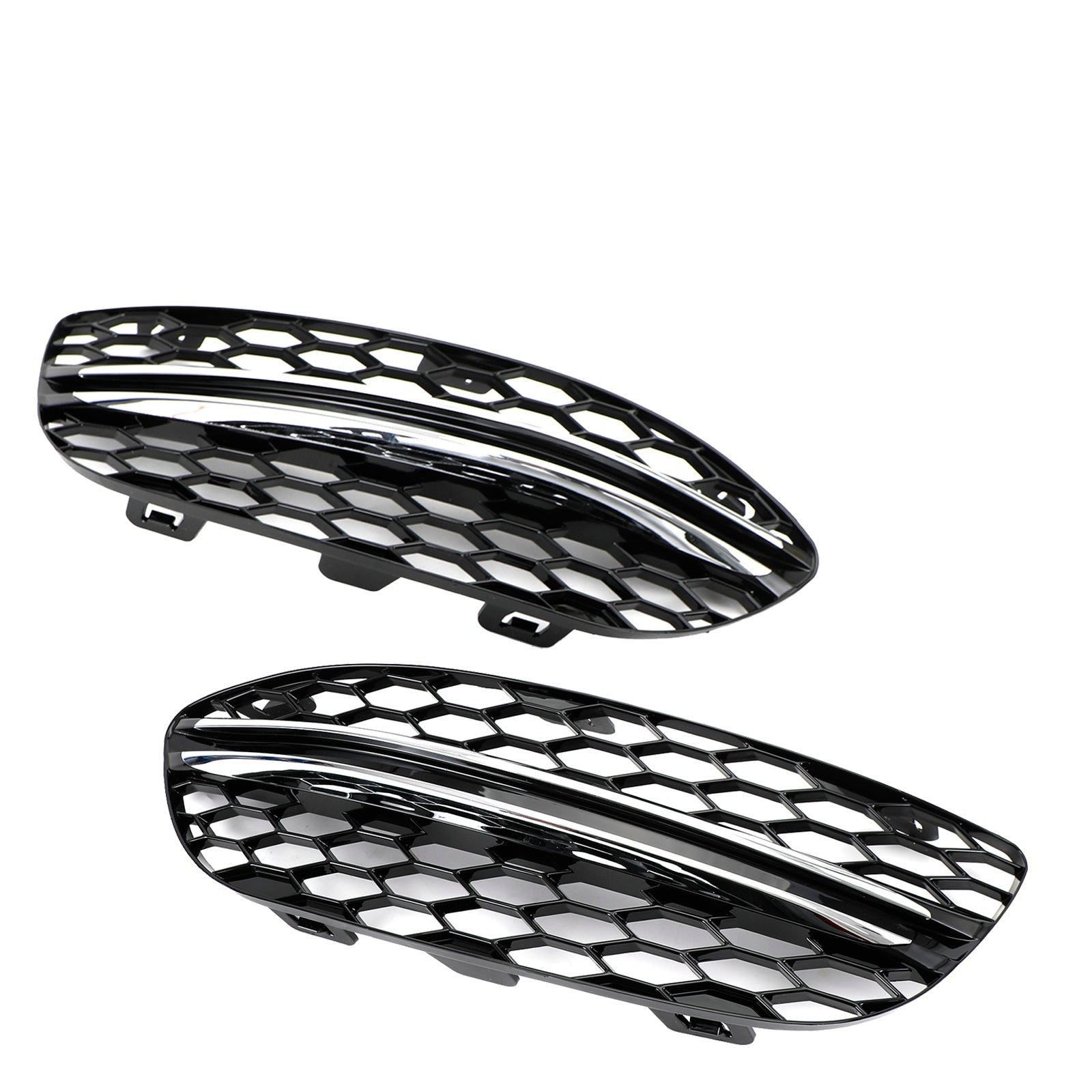 2015-2018 Mercedes-Benz C-Class W205 Black Chrome Front Fog Light Cover (2058851623)