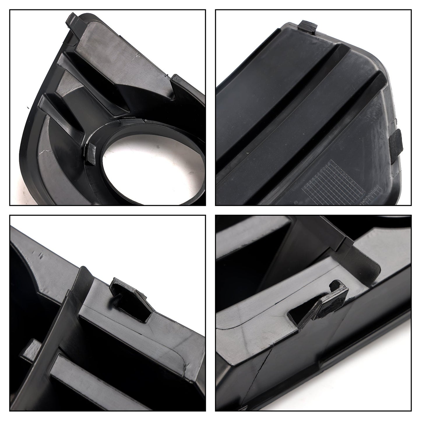 2009-2012 Audi Q5 Standard Front Bumper Fog Light Lamp Cover Trim — Pair (8R0807681A / 8R0807682A)