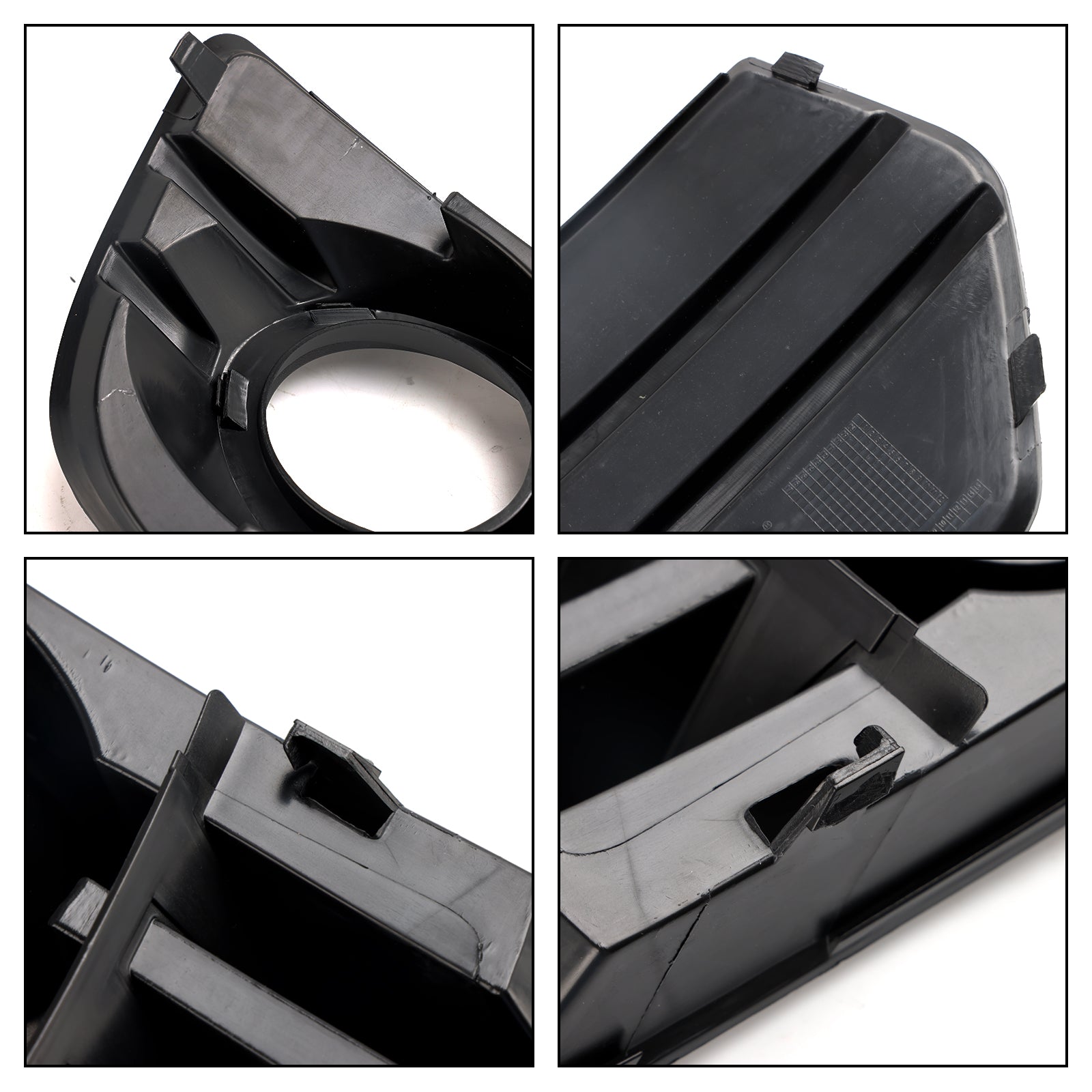 2009-2012 Audi Q5 Standard Front Bumper Fog Light Lamp Cover Trim — Pair (8R0807681A / 8R0807682A)