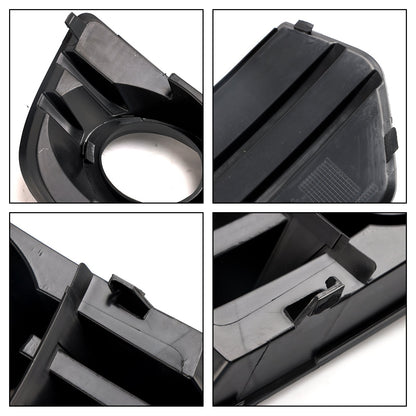 2009-2012 Audi Q5 Standard Front Bumper Fog Light Lamp Cover Trim — Pair (8R0807681A / 8R0807682A)