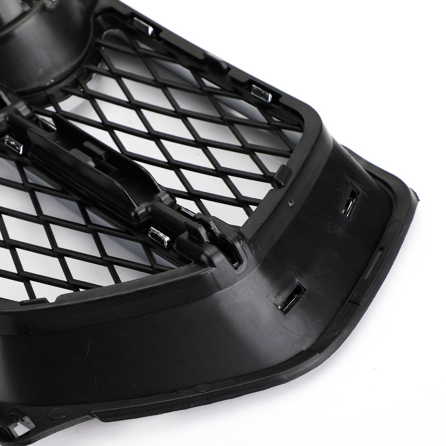 2012-2014 BMW X6 E71 Front Bumper Closed Grid Fog Light Grille — Left & Right Pair