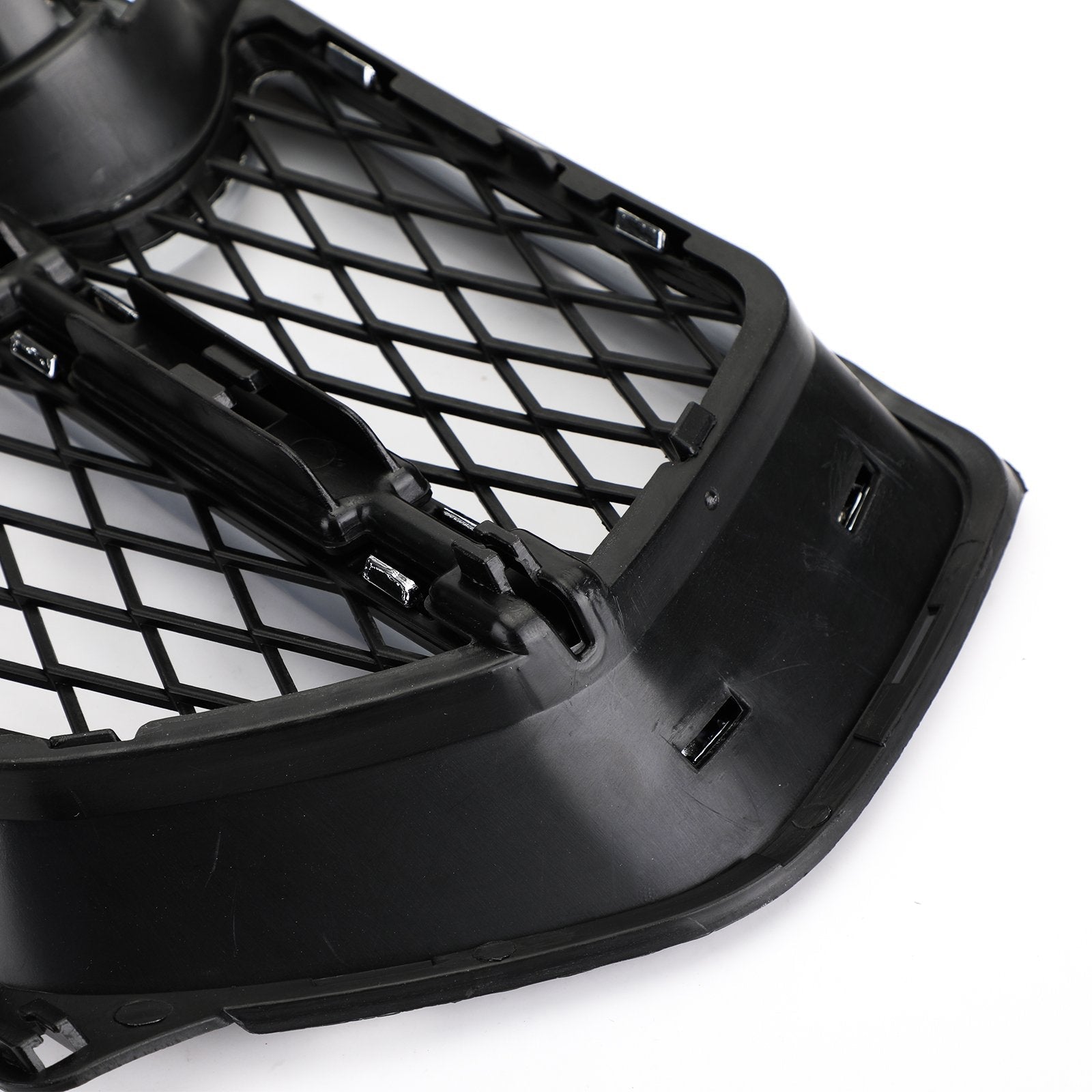 2012-2014 BMW X6 E71 Front Bumper Closed Grid Fog Light Grille — Left & Right Pair