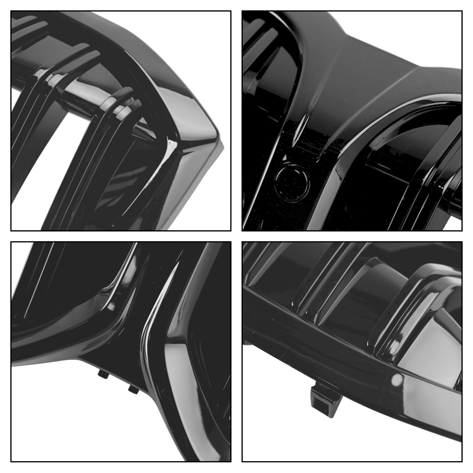 2023-2024 BMW 3 Series G20 G21 G28 320i 330i M340i Gloss Black Front Kidney Grille (LCI)