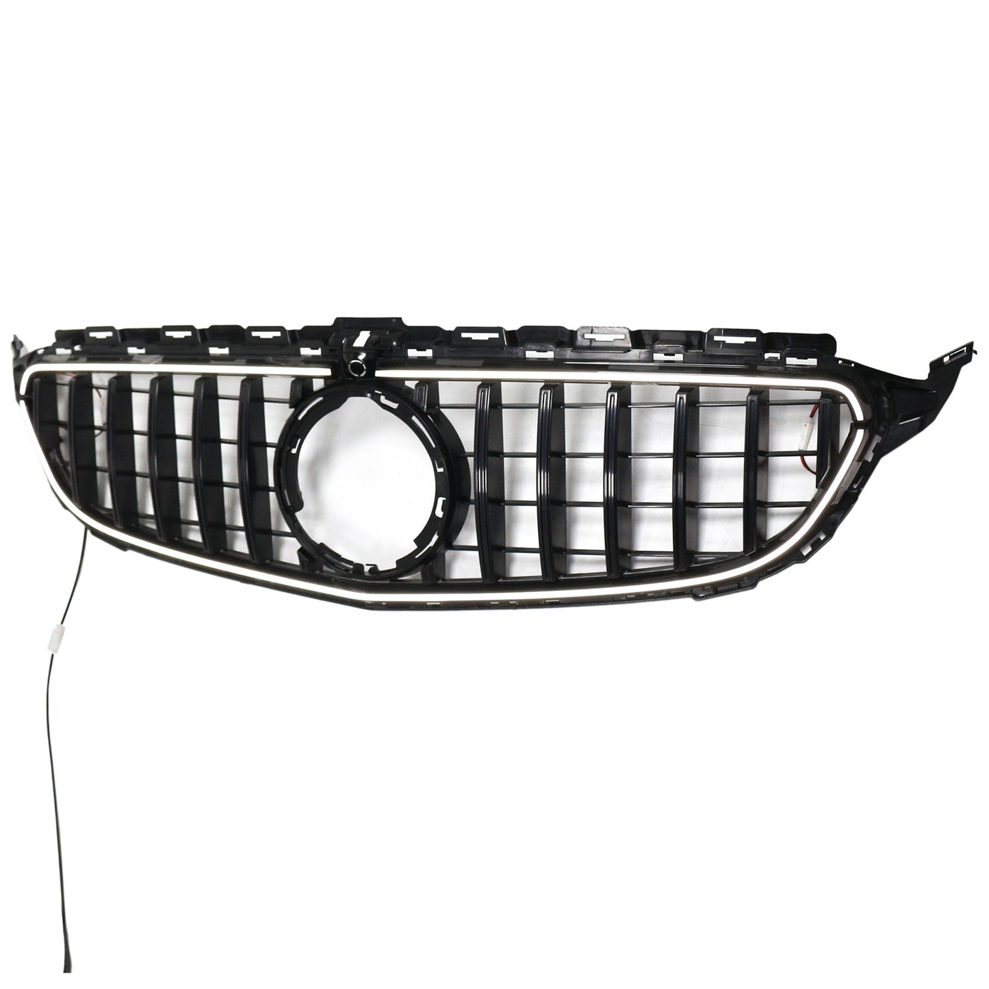 2015-2021 Mercedes-Benz C-Class W205 C200 C250 C300 C350 Black Front Bumper Grille with LED
