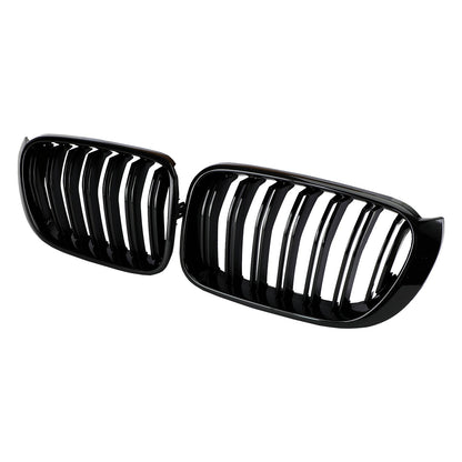 2014-2017 BMW X3 F25 / X4 F26 Gloss Black Front Bumper Kidney Grille