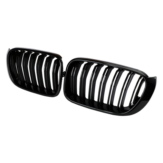 2014-2017 BMW X3 F25 / X4 F26 Gloss Black Front Bumper Kidney Grille