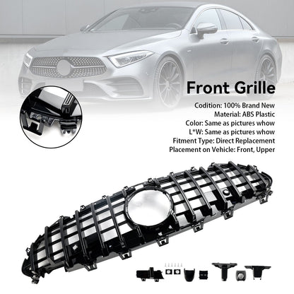 2018-2024 Mercedes-Benz CLS-Class C257 W257 Coupe Black Front Bumper Grille