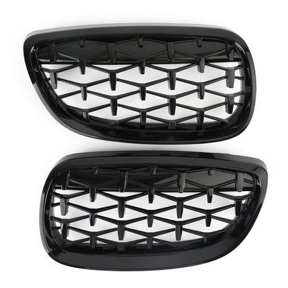 2008-2013 BMW M3 E92 E93 2-Door Meteor Black Front Kidney Grille (51137157277)