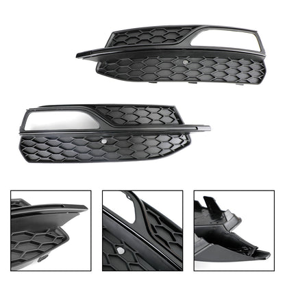 2013-2017 Audi S3 Lower Bumper Fog Light Cover Grille — Pair (8V3807681G / 8V3807682G)