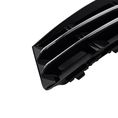 2016-2018 Audi A4 B9 RS4 Style Front Fog Light Grille Lower Bumper Grill — Pair (8W0807681R / 8W0807682R)