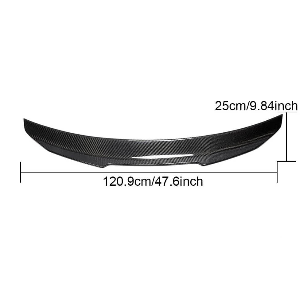 Audi A4 B8.5 Base Sedan Facelift 2013-2016 Rear Trunk Spoiler Carbon Fiber/FRP