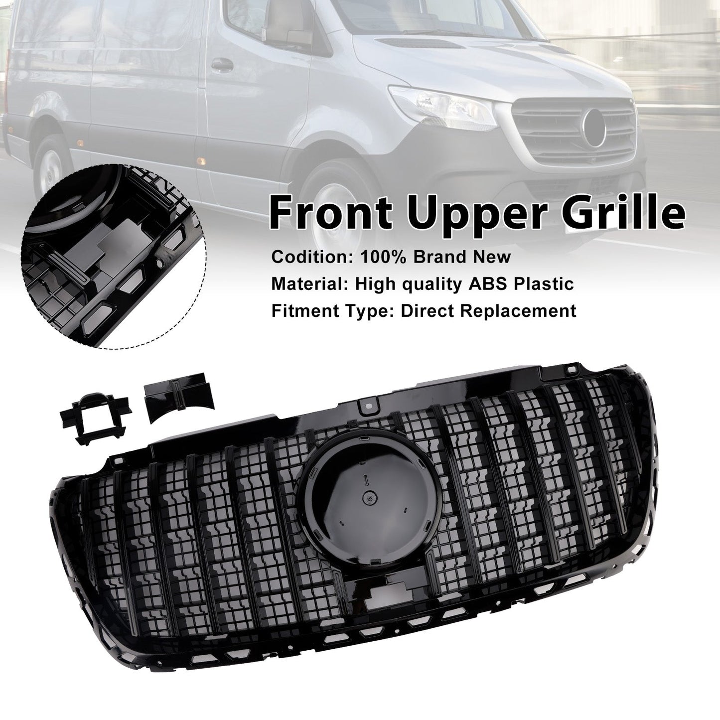 2018-2023 Mercedes-Benz Sprinter W907 W910 GTR Style Front Bumper Grille
