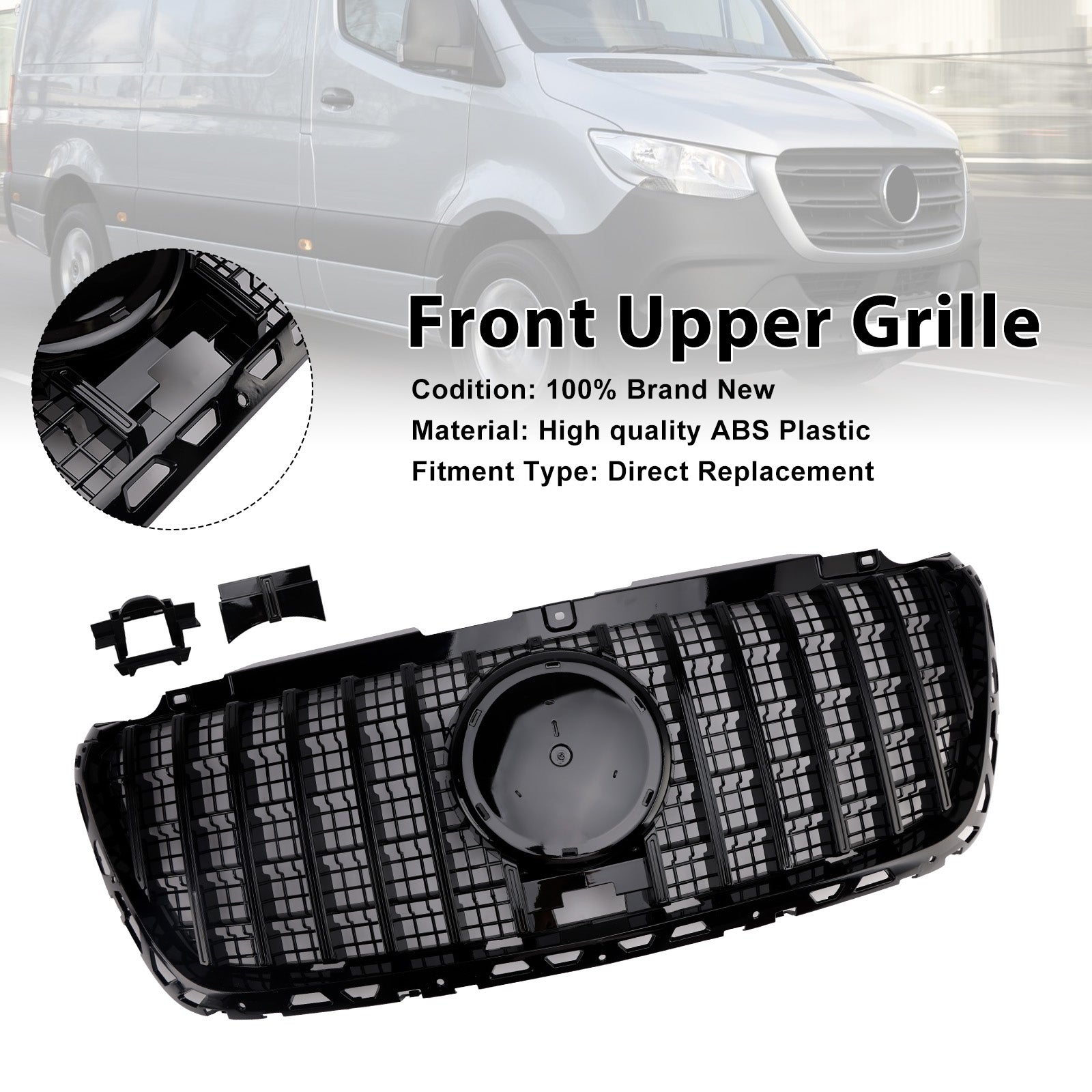 2018-2023 Mercedes-Benz Sprinter W907 W910 GTR Style Front Bumper Grille