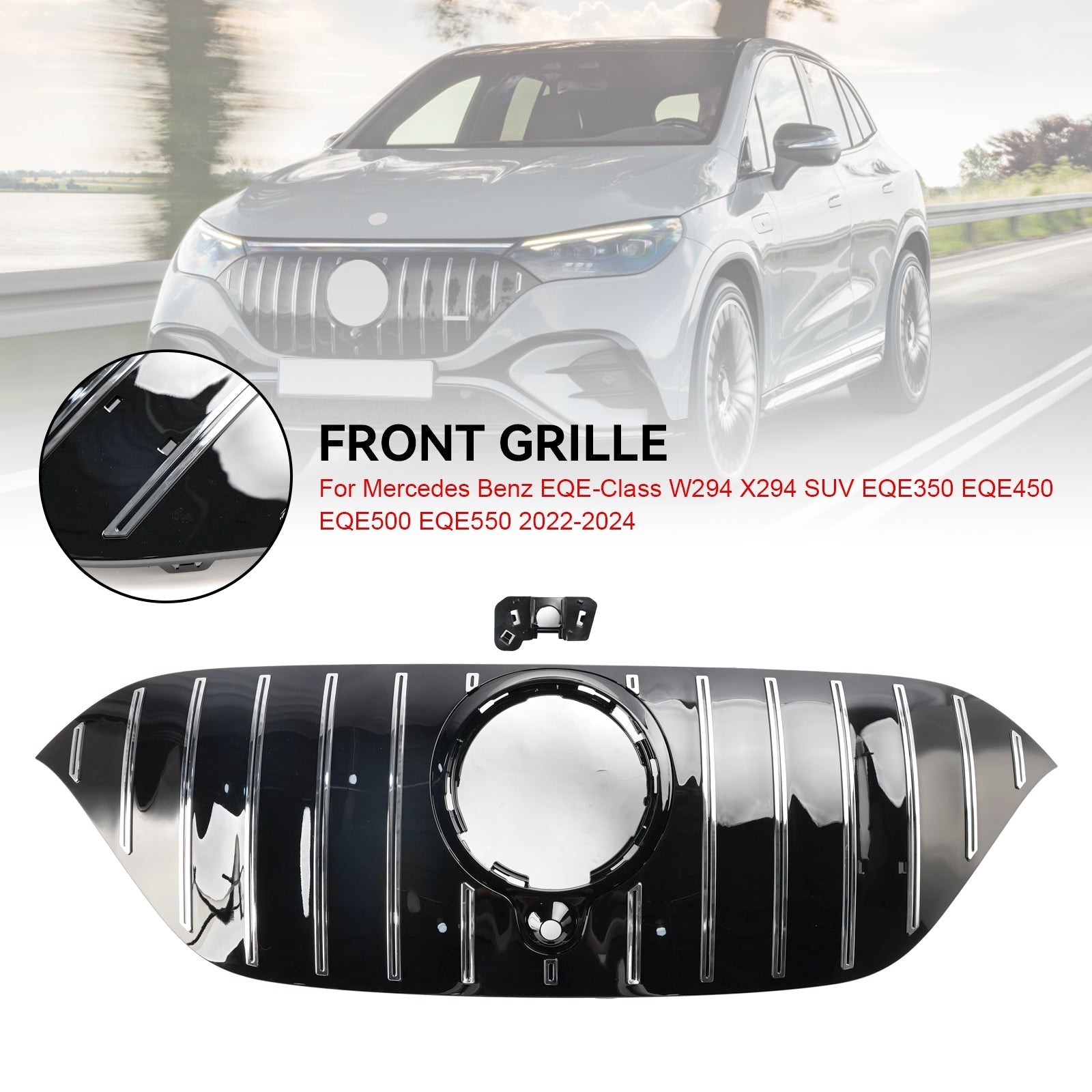 2022-2024 Mercedes-Benz EQE SUV W294 EQE350 EQE550 Front Bumper Grille