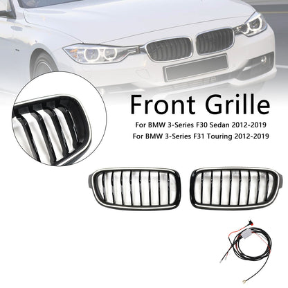 2012-2019 BMW 3 Series F30 F31 F35 Gloss Black Front Kidney Grille (51137263481)