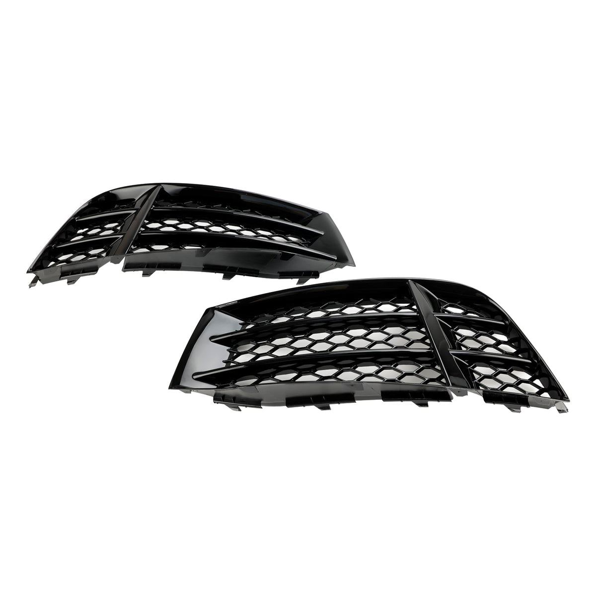 2010-2016 Audi RS5 Coupe Sportback Front Bumper Lower Fog Light Cover Grill — Pair (8T0807681F / 8T0807682F)