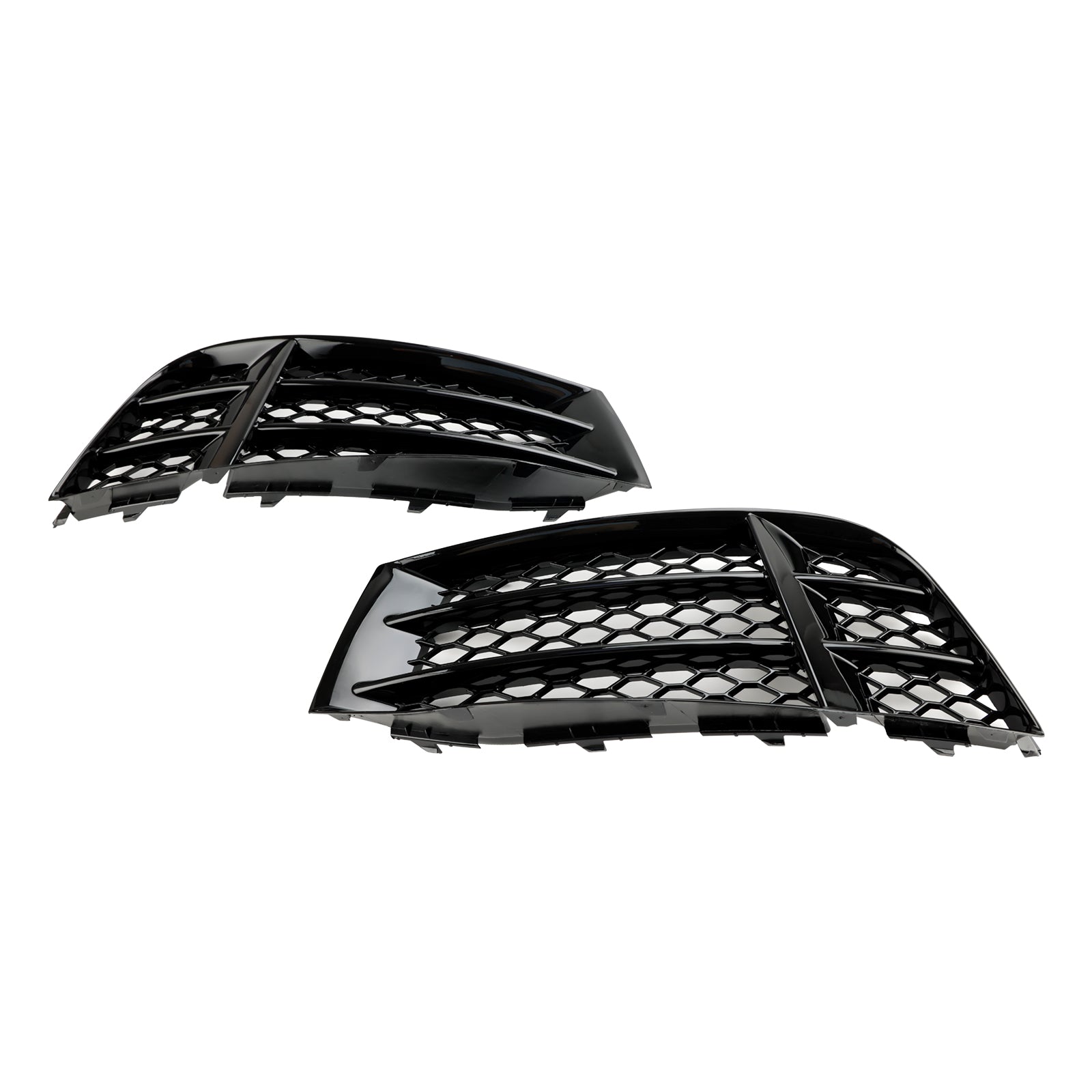 2010-2016 Audi RS5 Coupe Sportback Front Bumper Lower Fog Light Cover Grill — Pair (8T0807681F / 8T0807682F)