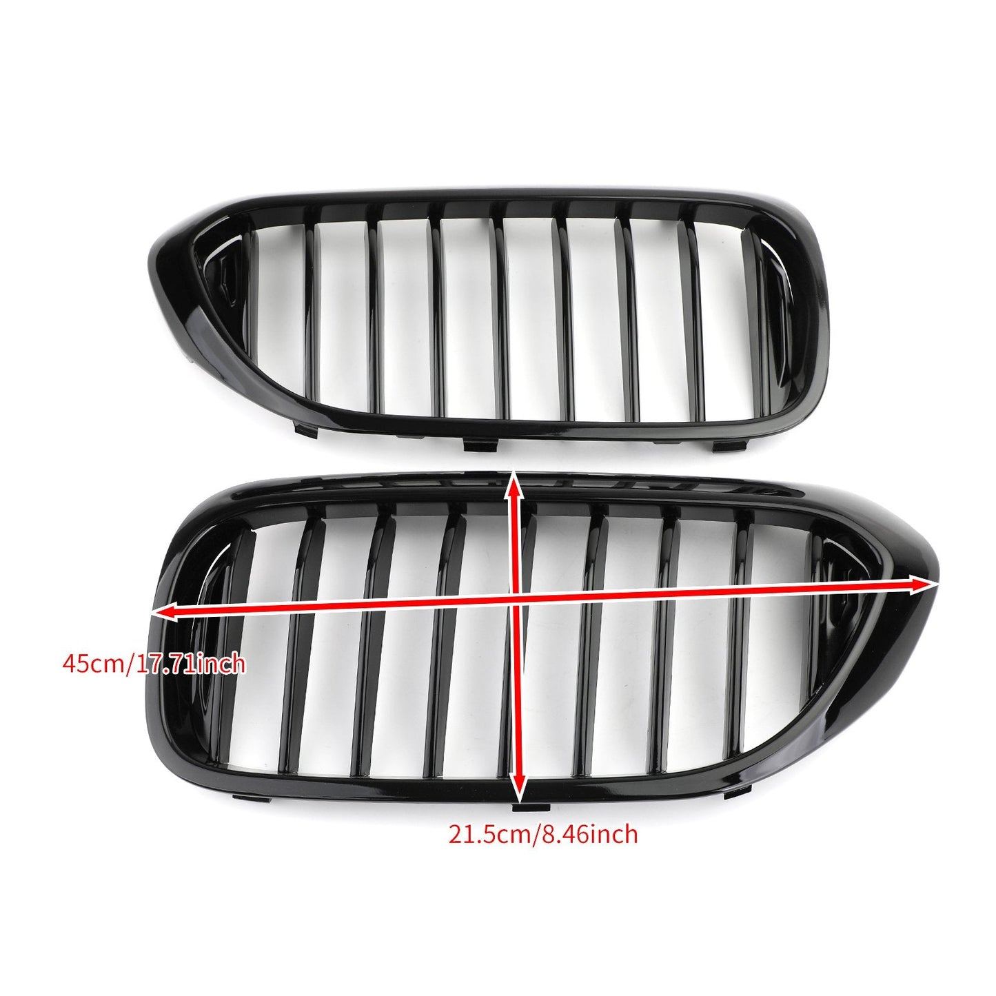 2017-2019 BMW 5 Series G30 530i 540i Gloss Black Front Kidney Grille