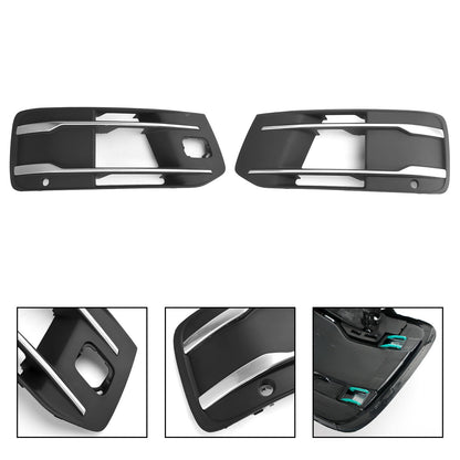 2016-2019 Audi Q7 Front Bumper Fog Light Grille Bezel Insert (4M0807682T4W3 / 4M0807682AAEFA)